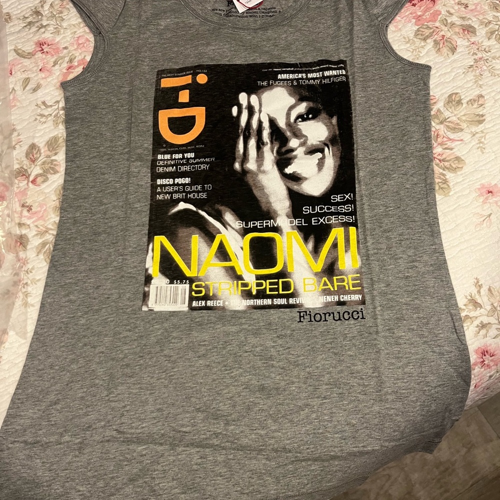Fiorucci Gray Graphic Short Sleeve Tee